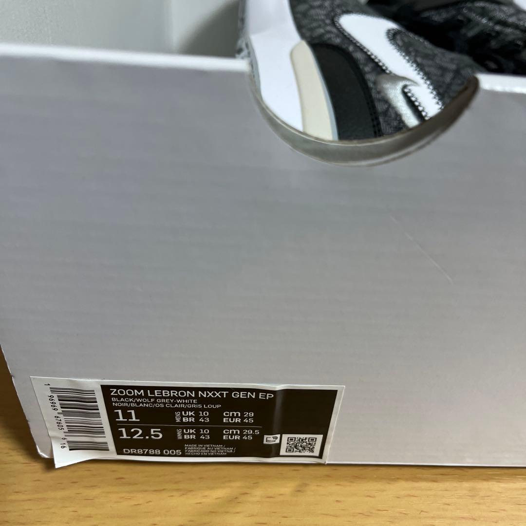 新品 ZOOM LEBRON NXXT GEN EP 黒 29cm