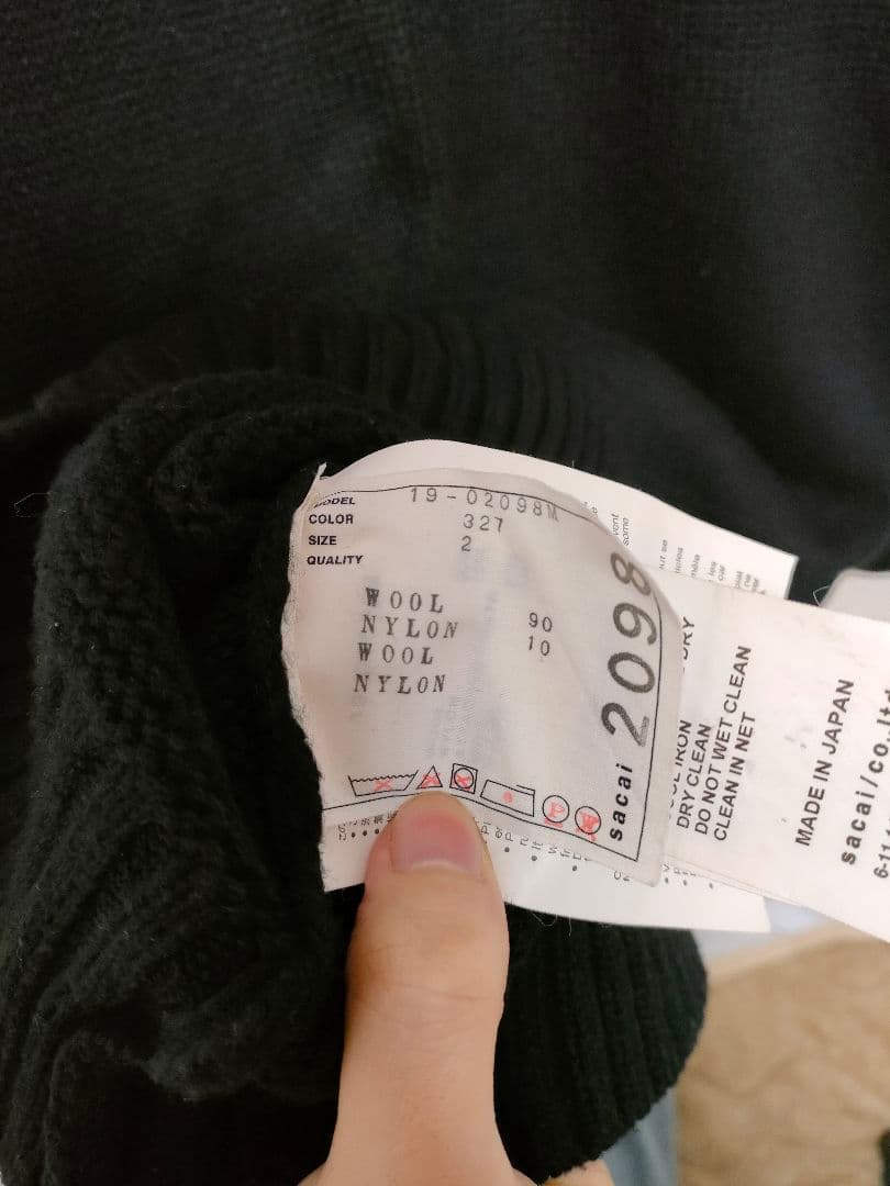 sacai 19aw ニット