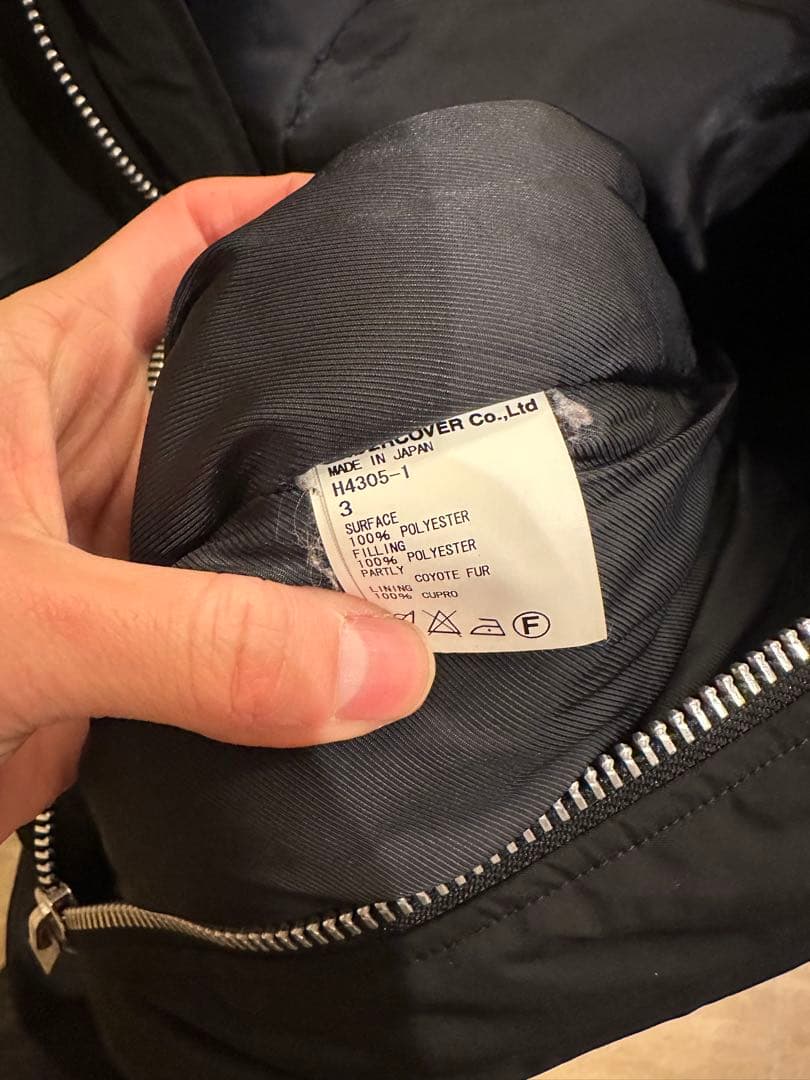 アンダーカバー 中綿コートサイズ3
