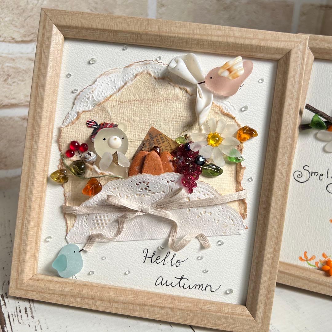 【８】オーダー２点 シーグラスアート