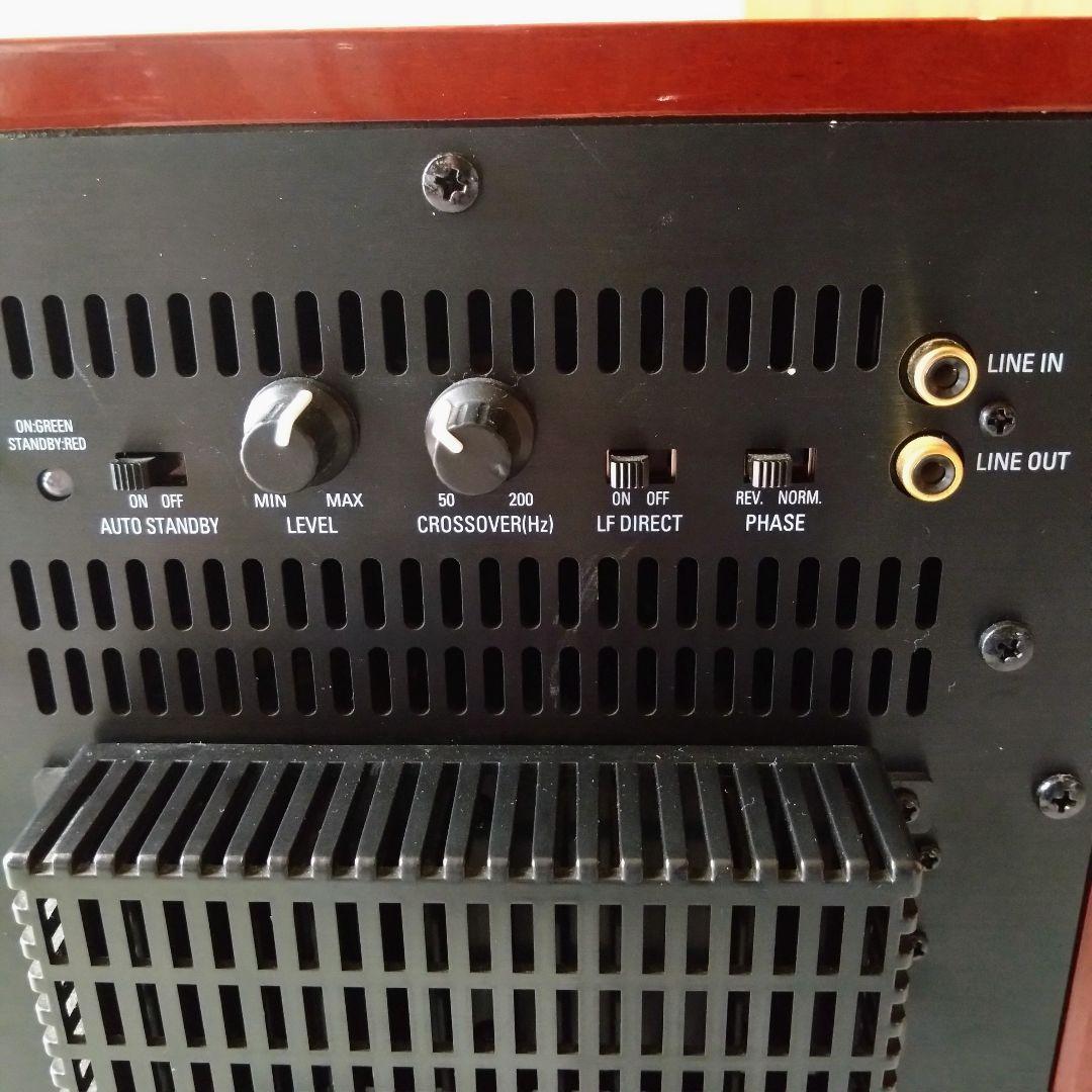 【極美品】DENON サブウーファー　DSW-33XG 木目調 音響 オーディオ