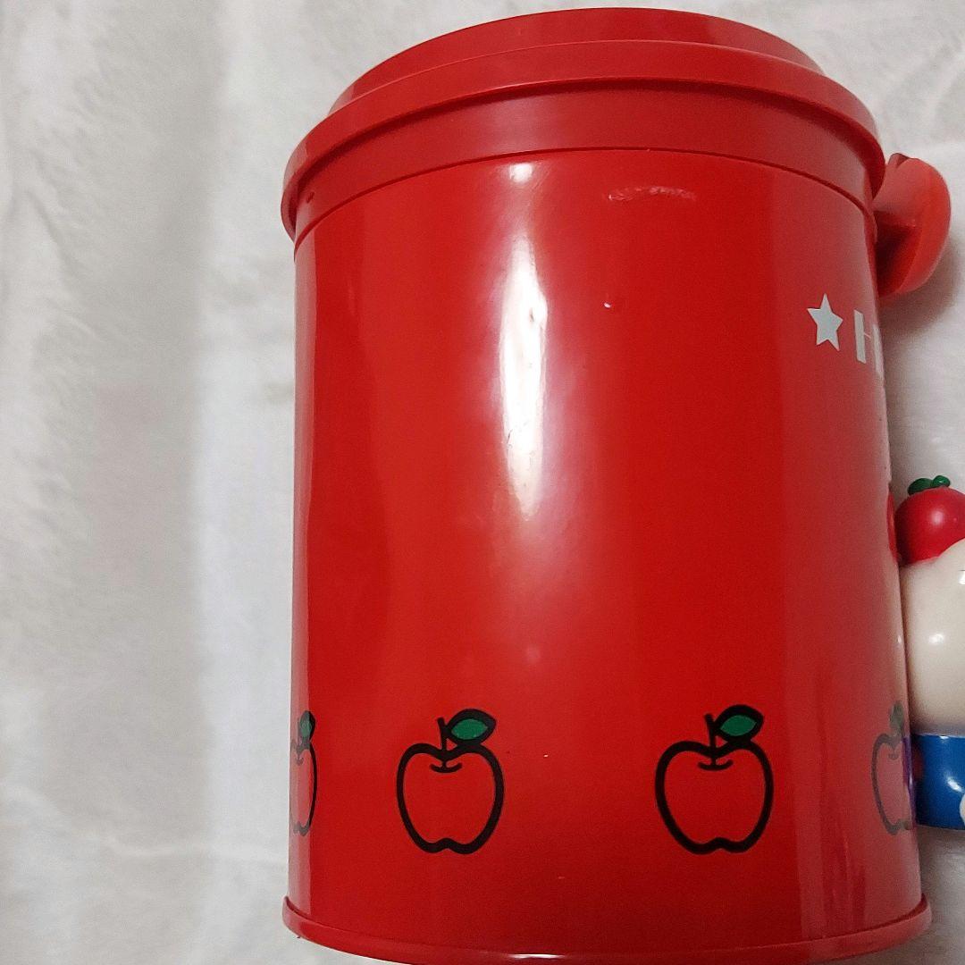 レア☆キティ リンゴ型小物入れ缶ケース 2000年製 レトロキティ ジャンク品