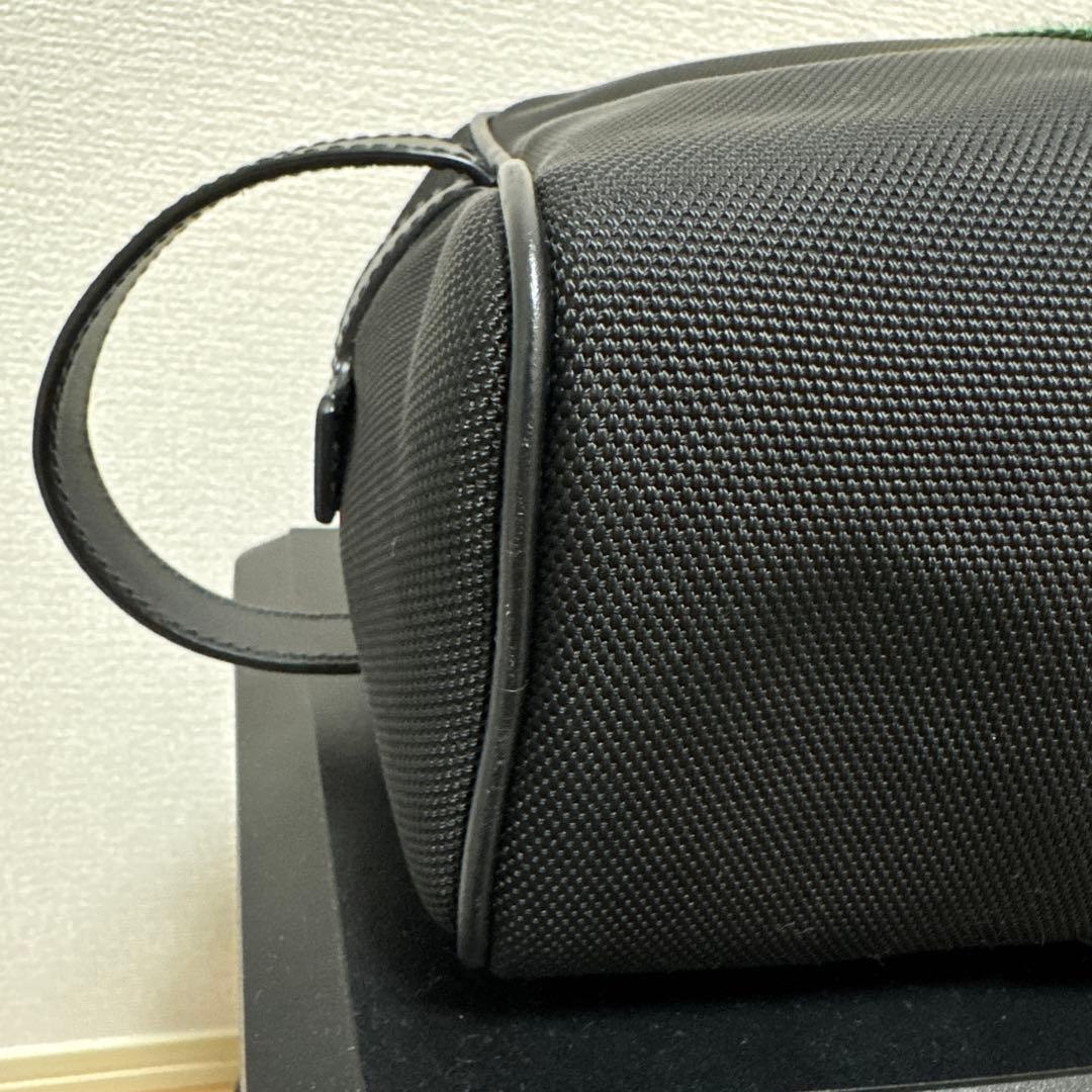 GUCCI シェリーライン　ナイロン×レザー　ブラック　セカンドバッグ　美品