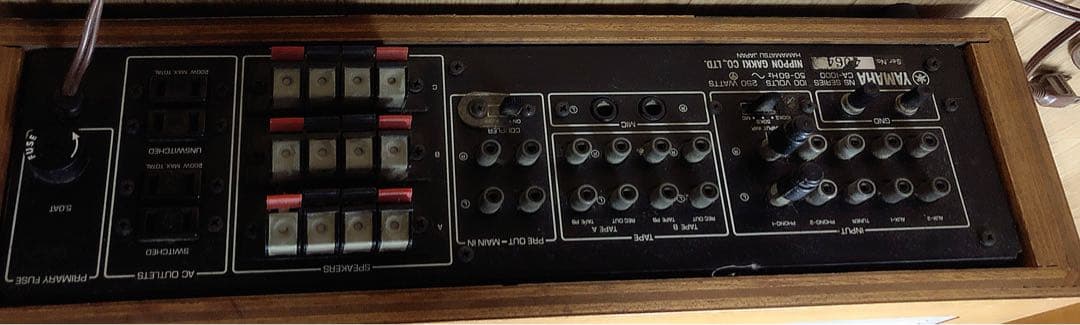 YAMAHA ステレオアンプ CA-1000。動作確認済み