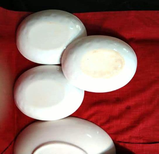 ♥20日まで特別限定♦超特大３１cm卵型大長皿♦約２０cm卵型中皿♦2種類6皿