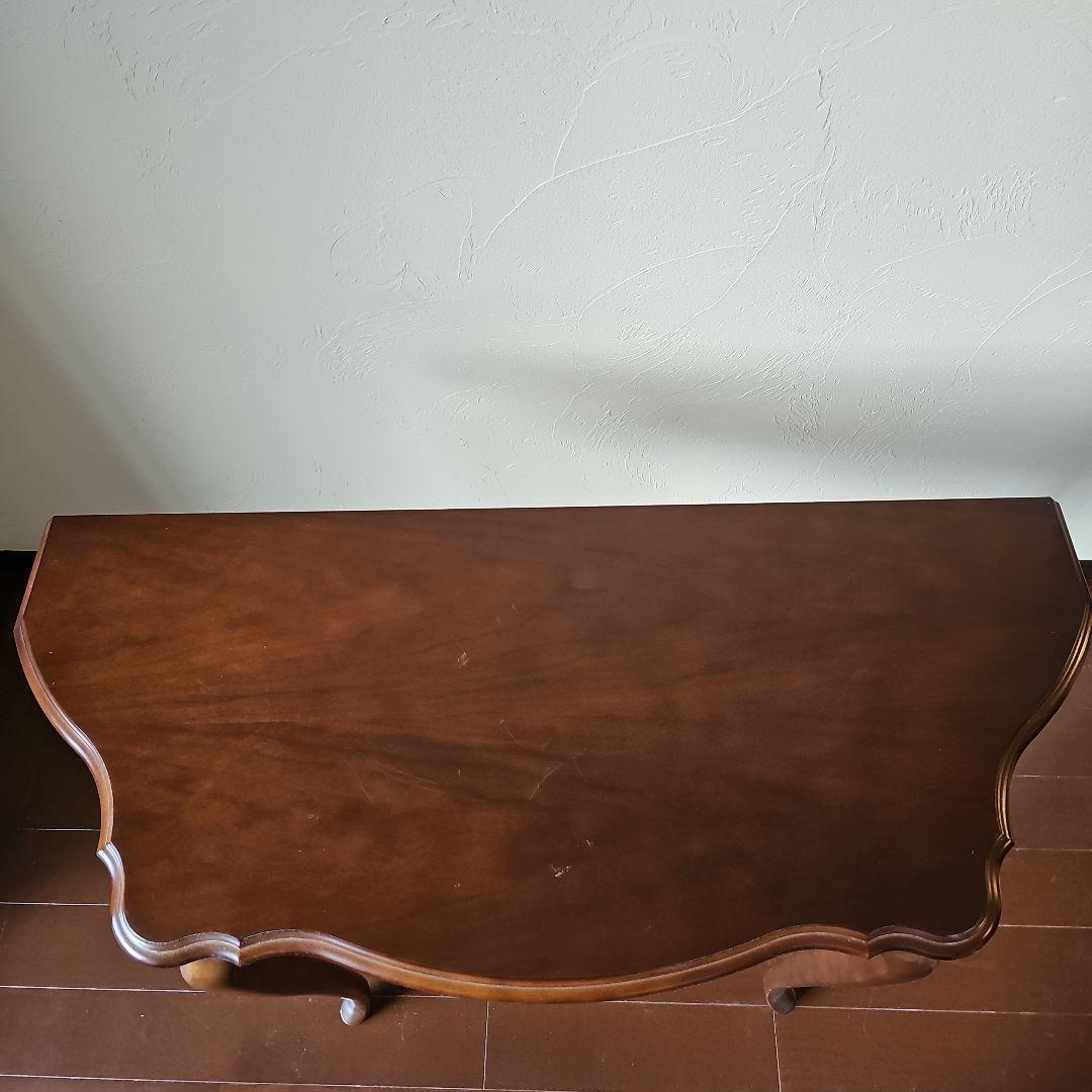 カリモク コロニアル　コーナーテーブル 猫脚　karimoku アンティーク