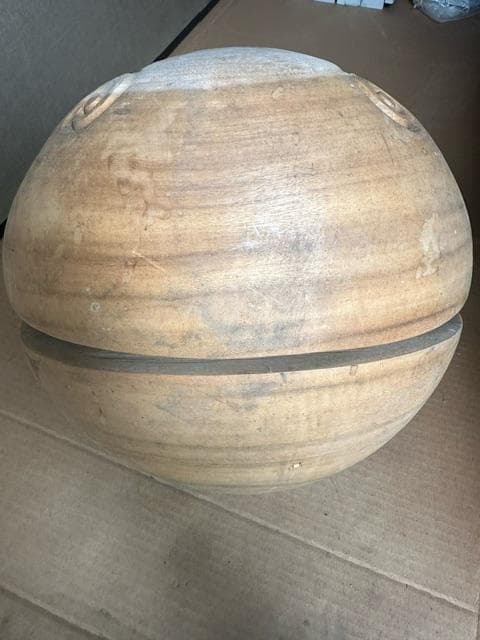 値下げ中！　超特大　木魚　双龍