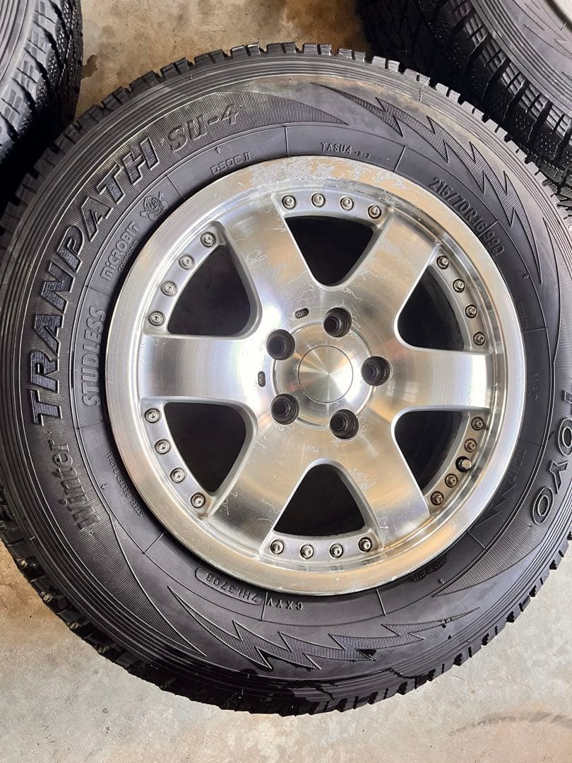 【h.o0328】トーヨー　トランパス　スタッドレス　215/70R16