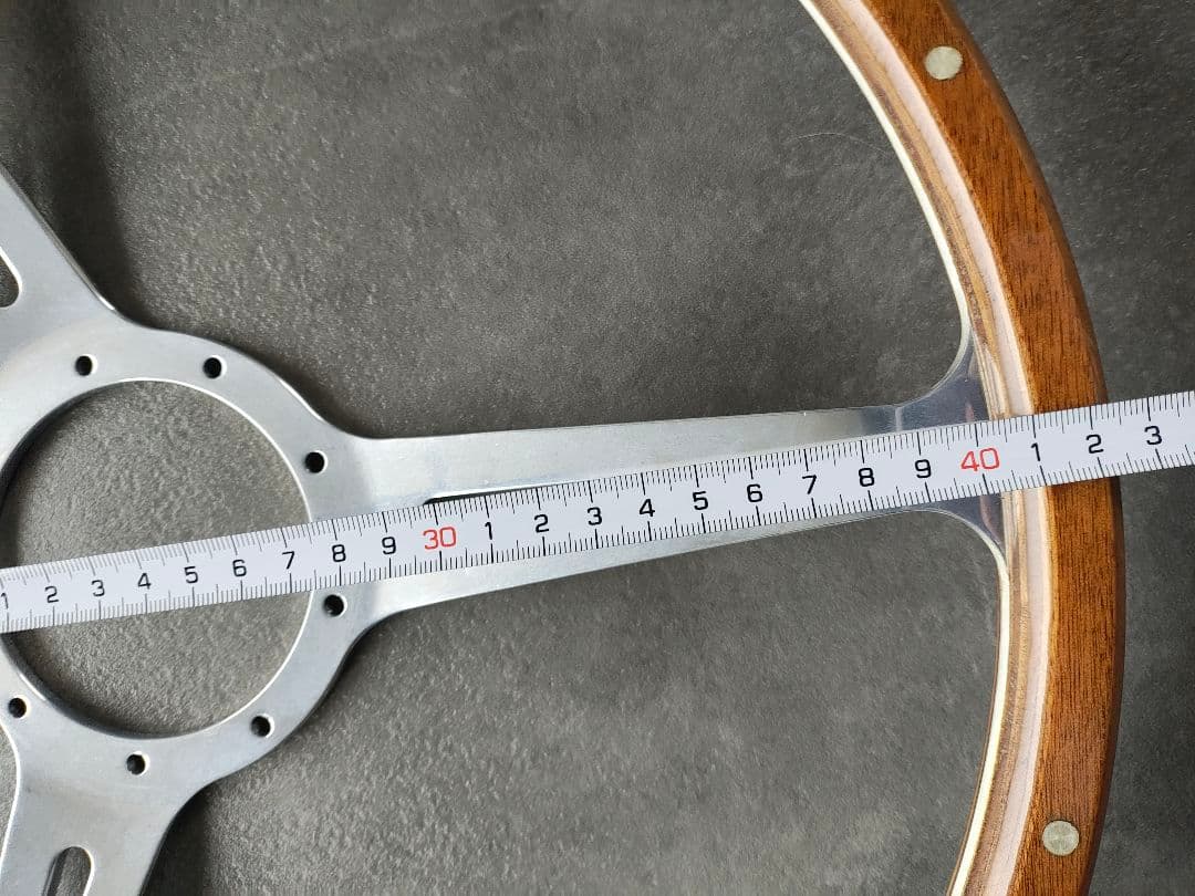 大径ウッド ステアリングホイール 　空冷VWバスに