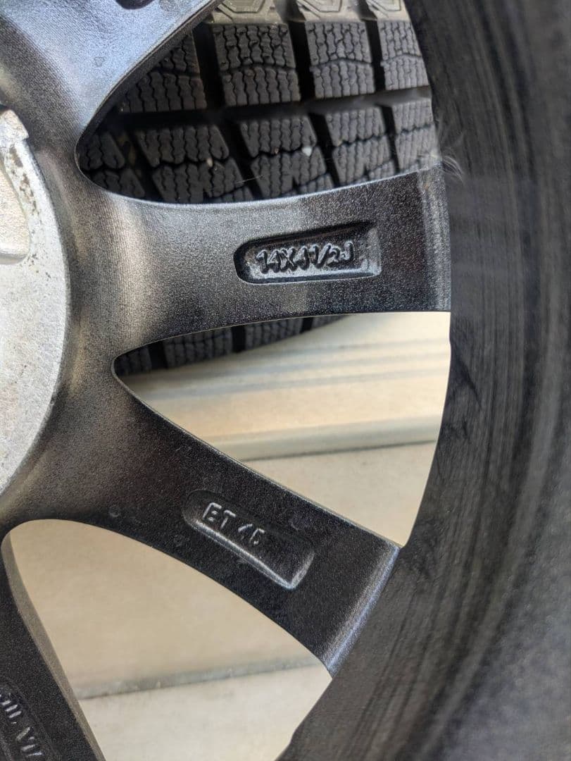 ★スタッドレスタイヤホイルセット 4本　14インチ★　美品　★送料込み★