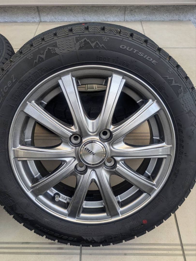 ★スタッドレスタイヤホイルセット 4本　14インチ★　美品　★送料込み★