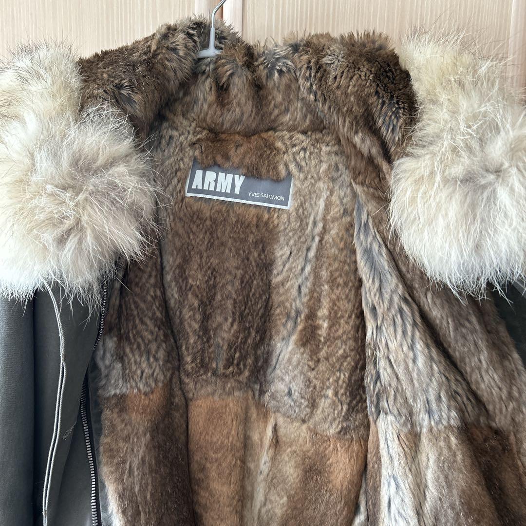 YVES SALOMON モッズコート　リアルファー