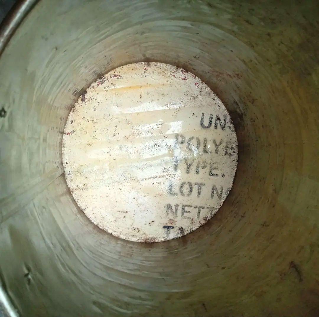 ◆廃盤◆美品 ドラム缶 Ｌサイズ ヴィンテージ ダストボックス 蓋付き ゴミ箱