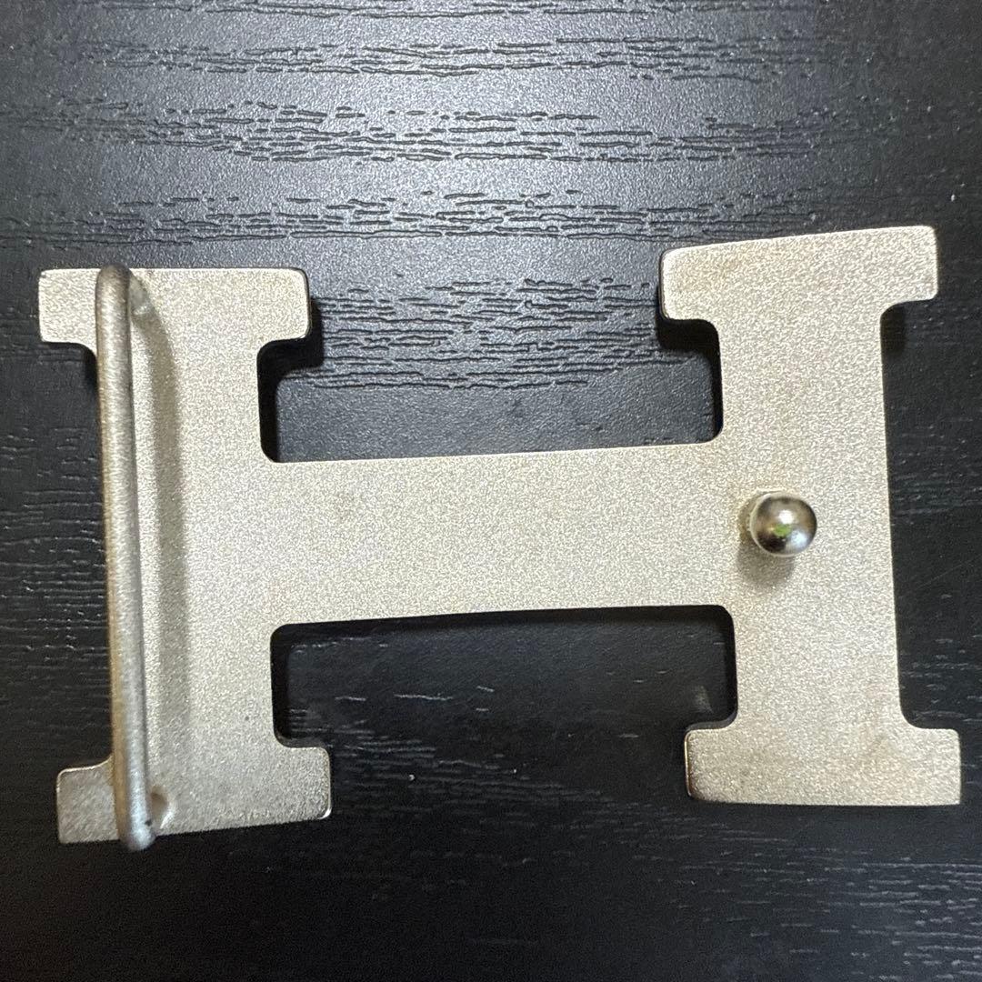 HERMES エルメスコンスタンスリバーシブルベルト75 シルバーバックル　美品