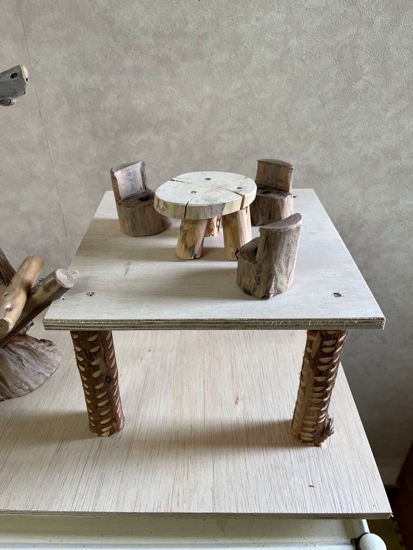 カシオレ鳥インコ止まり木 流木バードアスレチック 大サイズバードジム