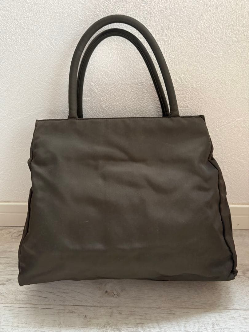 PRADA カーキ　ナイロン　 ハンドバッグ