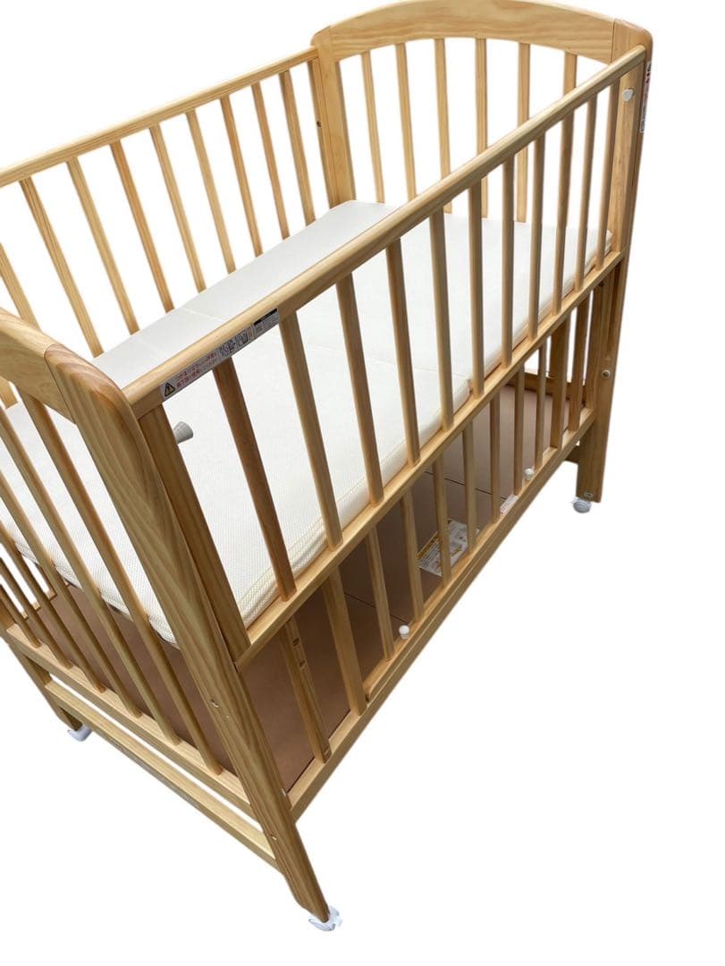 KATOJI カトージ ハイポジションベビーベッド アーチ マットレス付き