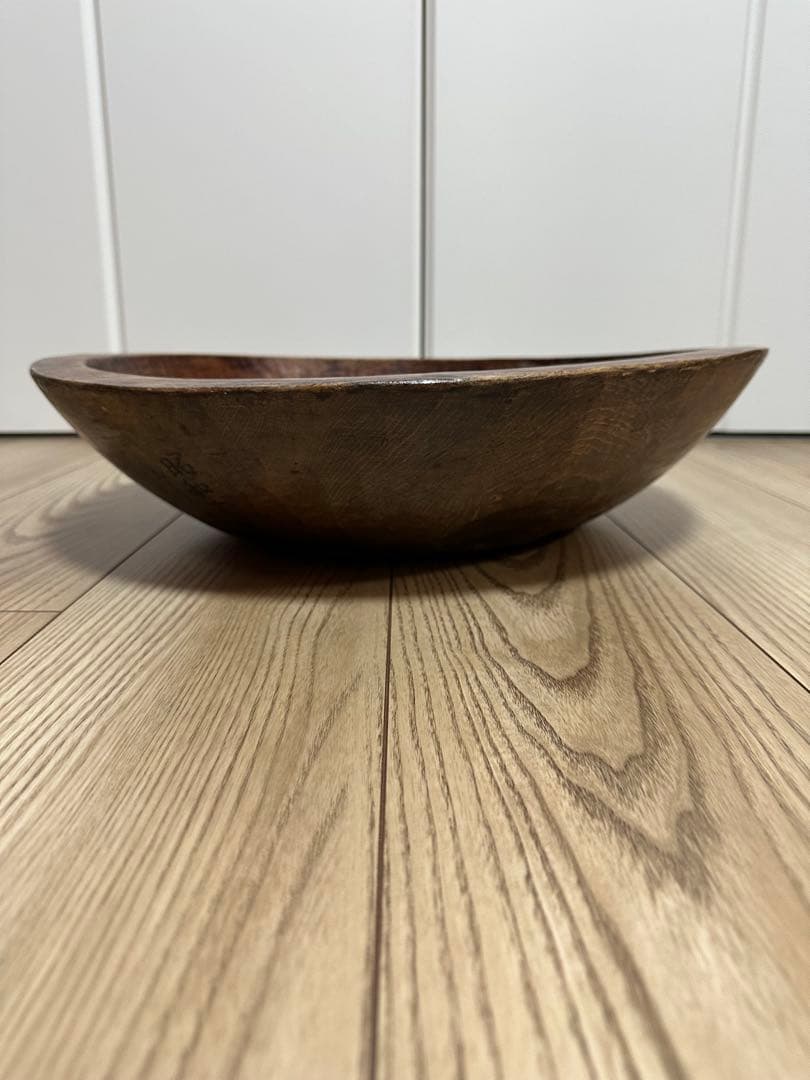 蕎麦こね鉢　木製 丸型ボウル　そば