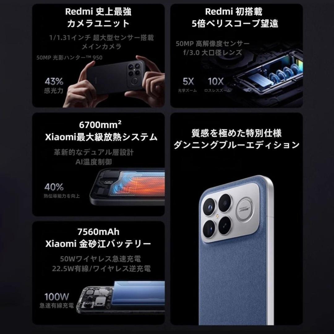 【新品未開封】REDMI K90 Pro Max 16GB/512GB 中国版