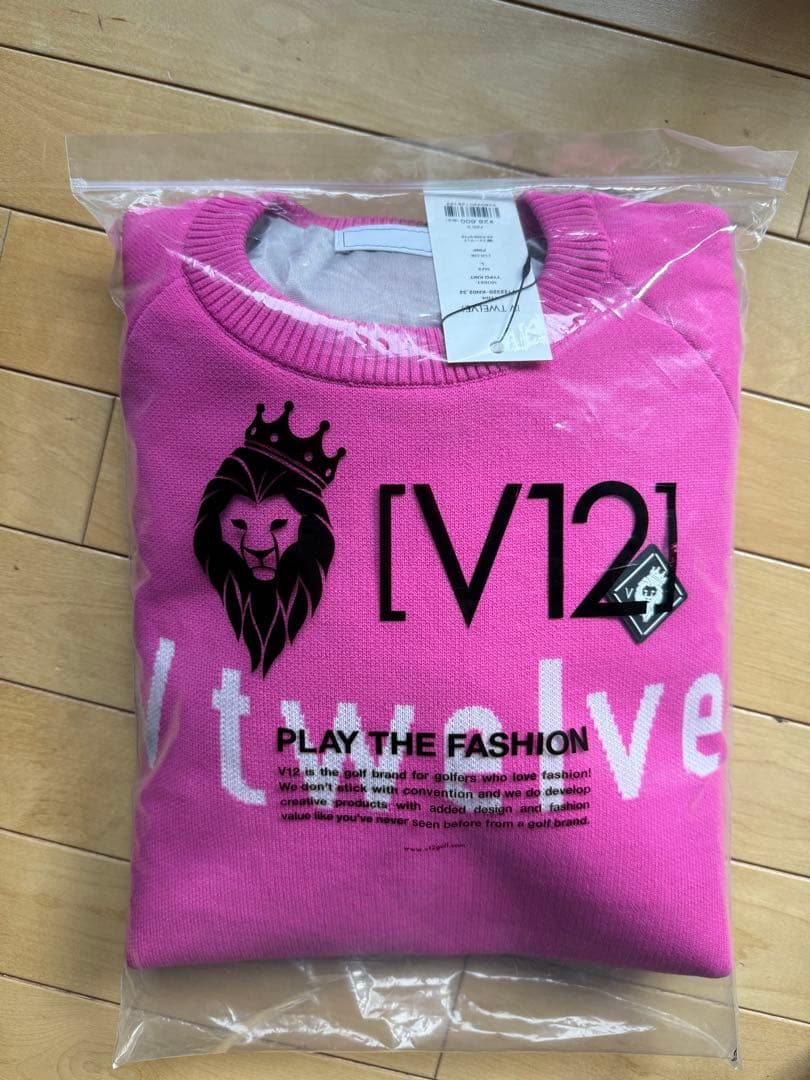 【kinako】 防風V12 TYPO KNIT ストレッチピンク セータ