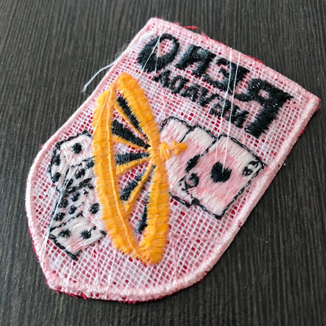 ヴィンテージ 刺繍 ワッペン 1970 1980 アメリカ ネバダ州 リノ B