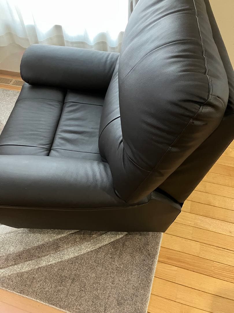 ヤマダ電機　電動リクライニングソファ ー　ダークブラウン　本革　綺麗　保証有り