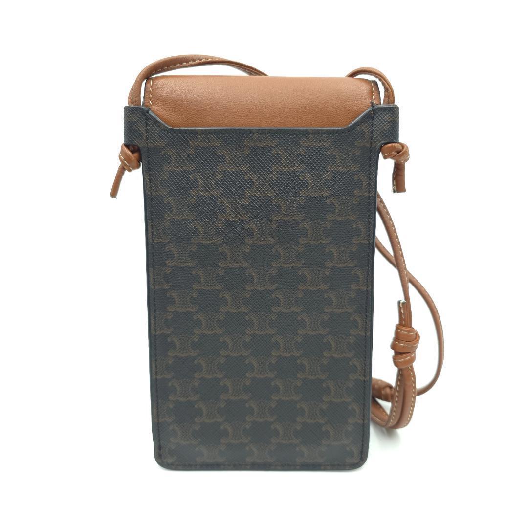 未使用 CELINE セリーヌ トリオンフ スマホショルダー モバイルポーチ