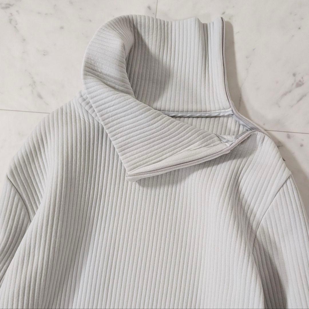 美品★MM6 メゾンマルジェラ サイドジップロールネックタートルネックスウェット